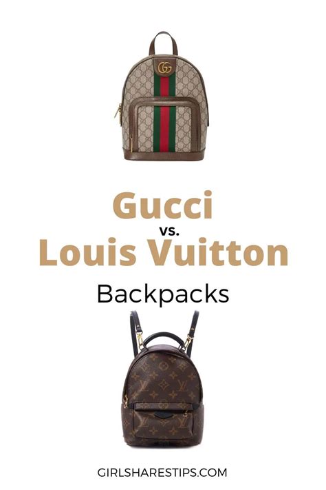 gucci louis vuitton backpack|gucci vs louis vuitton brand.